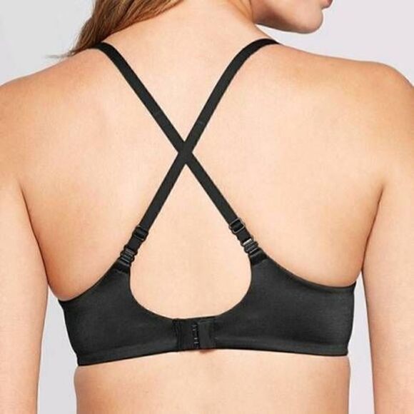 Auden Nursing Maternity Full Coverage Black T-Shirt Bra -A - Picture 3 of 7